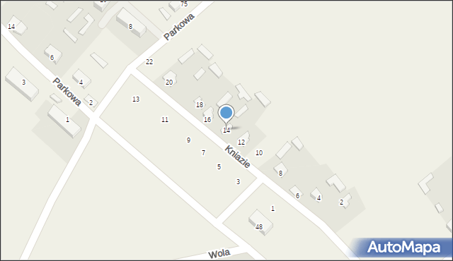 Tarnawatka, Kniazie, 14, mapa Tarnawatka