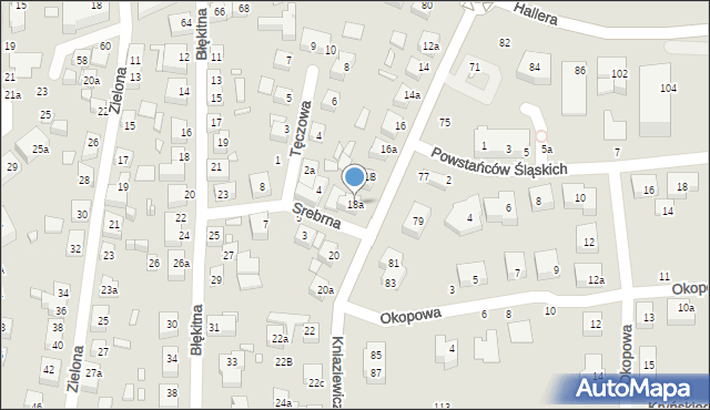 Toruń, Kniaziewicza Karola, gen., 18a, mapa Torunia