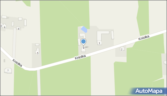 Wiersze, Kniołka, ks. prał., 4, mapa Wiersze