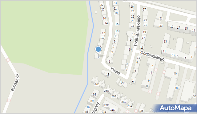 Wrocław, Knota Antoniego, 2, mapa Wrocławia