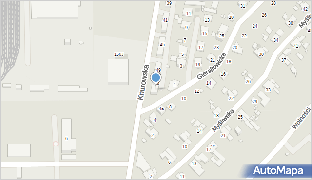 Zabrze, Knurowska, 55, mapa Zabrza