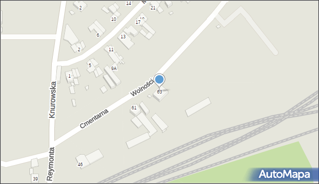 Zabrze, Knurowska, 63, mapa Zabrza