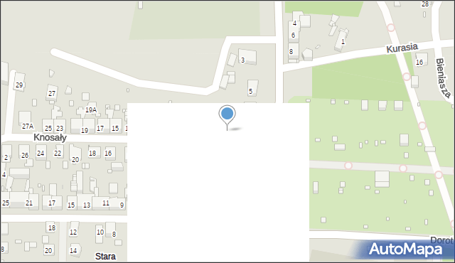 Zabrze, Knosały Józefa, ks., 1, mapa Zabrza