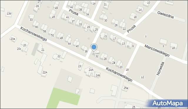 Aleksandrów Kujawski, Kochanowskiego Jana, 34, mapa Aleksandrów Kujawski