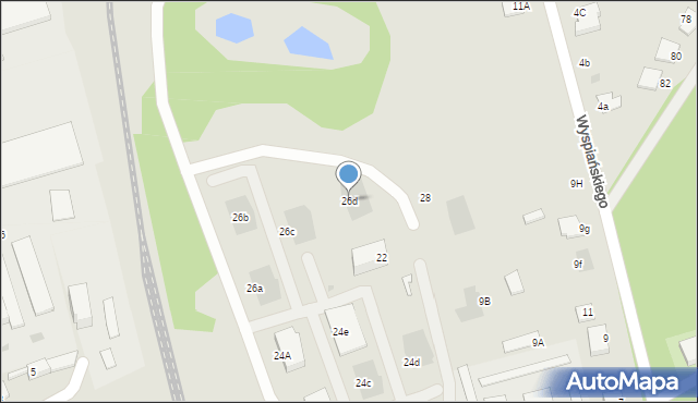 Aleksandrów Kujawski, Kościelna, 26d, mapa Aleksandrów Kujawski