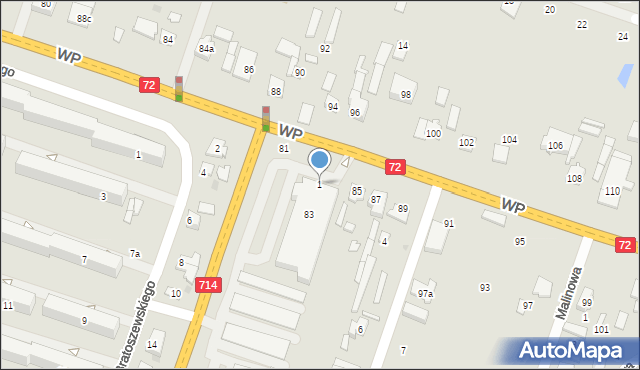 Aleksandrów Łódzki, Konstantynowska, 1, mapa Aleksandrów Łódzki