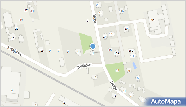 Aleksandrówka, Kolejowa, 1, mapa Aleksandrówka