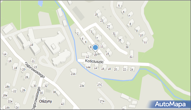 Andrychów, Kościuszki Tadeusza, gen., 10, mapa Andrychów