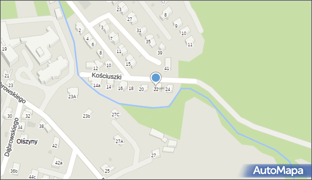 Andrychów, Kościuszki Tadeusza, gen., 22, mapa Andrychów