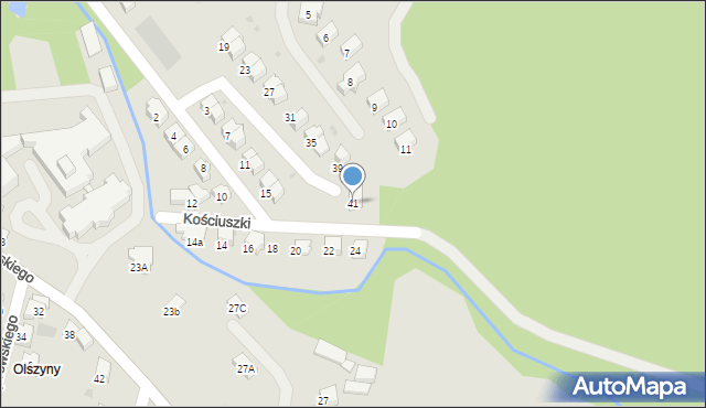 Andrychów, Kościuszki Tadeusza, gen., 41, mapa Andrychów