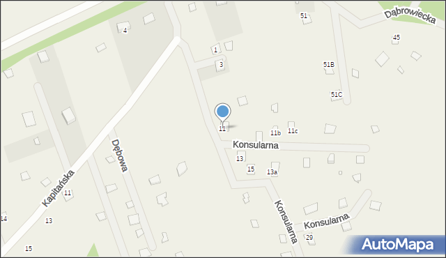 Arciechów, Konsularna, 11, mapa Arciechów