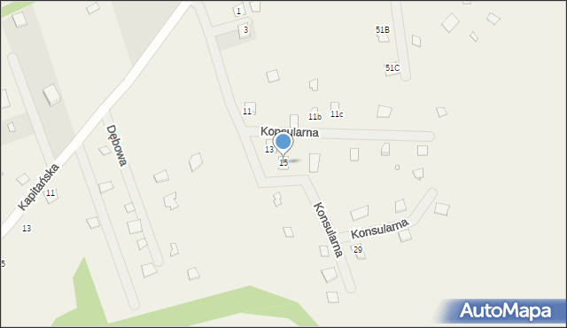 Arciechów, Konsularna, 15, mapa Arciechów