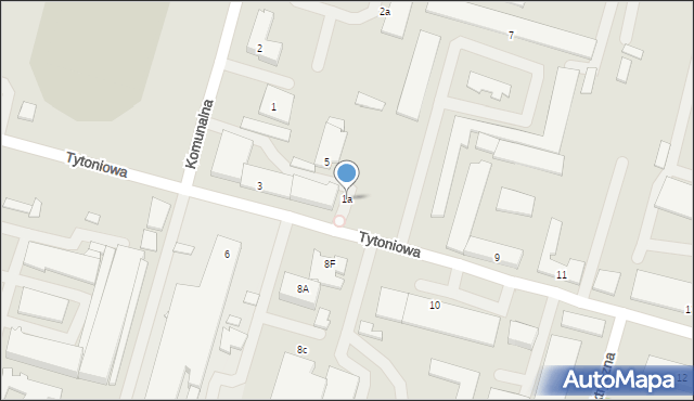 Augustów, Komunalna, 1a, mapa Augustów