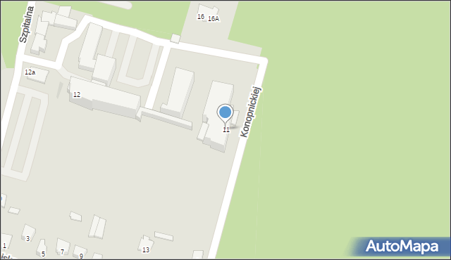 Augustów, Konopnickiej Marii, 11, mapa Augustów