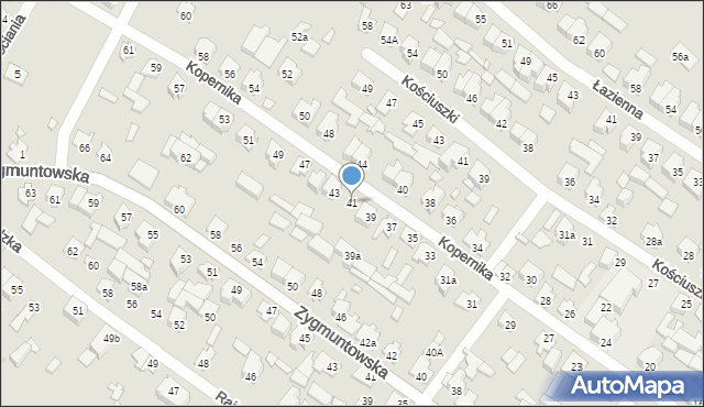 Augustów, Kopernika Mikołaja, 41, mapa Augustów