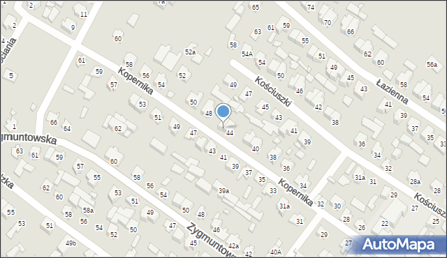 Augustów, Kopernika Mikołaja, 46, mapa Augustów