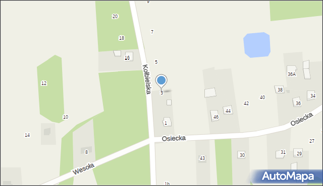 Augustówka, Kołbielska, 3, mapa Augustówka