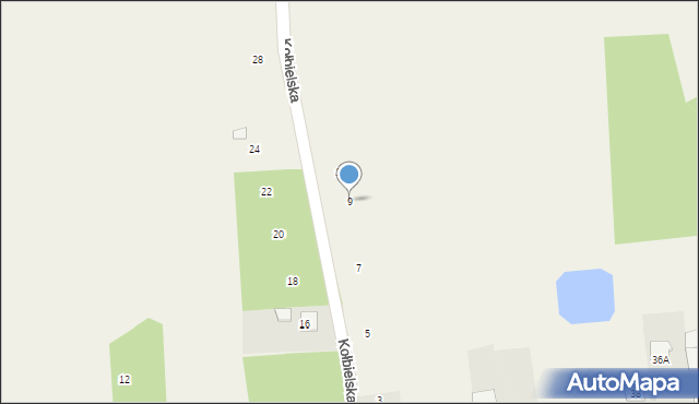 Augustówka, Kołbielska, 9, mapa Augustówka