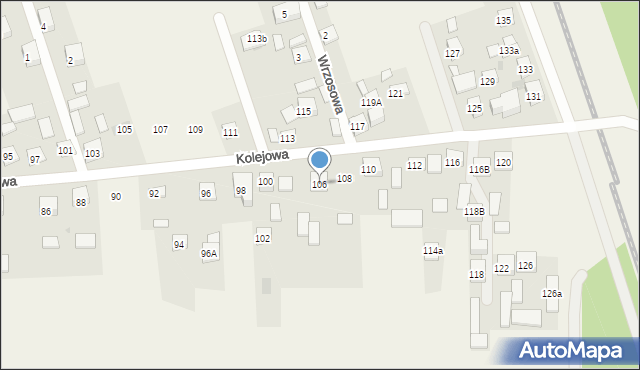 Augustówka, Kolejowa, 106, mapa Augustówka