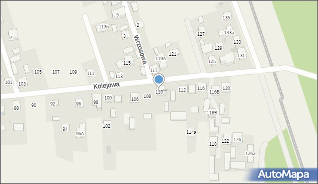 Augustówka, Kolejowa, 110, mapa Augustówka