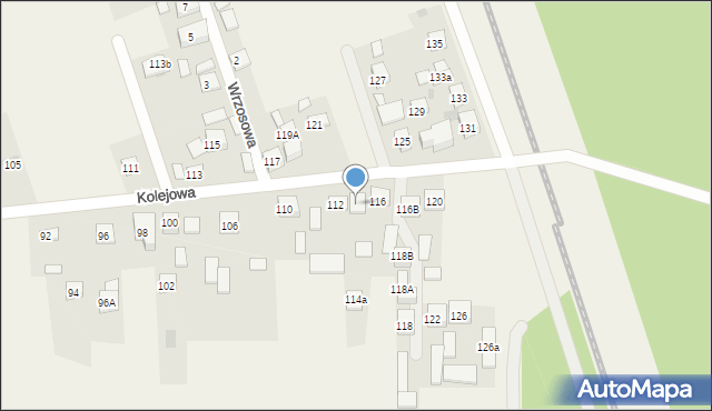 Augustówka, Kolejowa, 114, mapa Augustówka