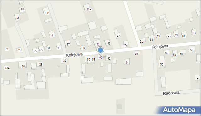 Augustówka, Kolejowa, 40, mapa Augustówka