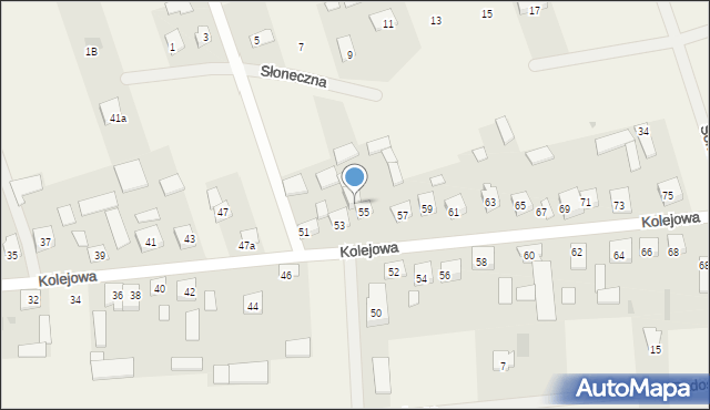 Augustówka, Kolejowa, 55a, mapa Augustówka