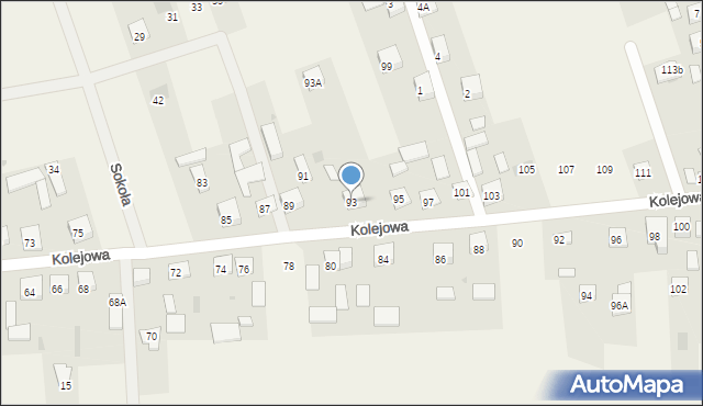 Augustówka, Kolejowa, 93, mapa Augustówka