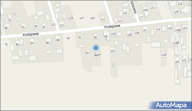 Augustówka, Kolejowa, 96A, mapa Augustówka