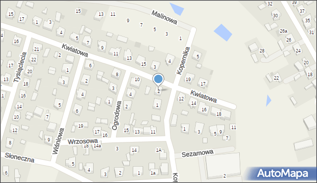 Babiak, Kopernika Mikołaja, 2, mapa Babiak