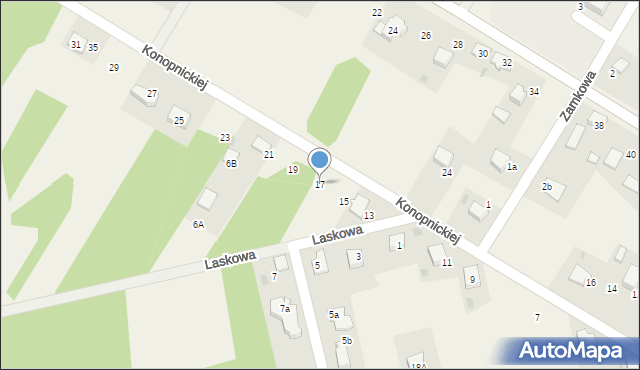 Babice, Konopnickiej Marii, 17, mapa Babice