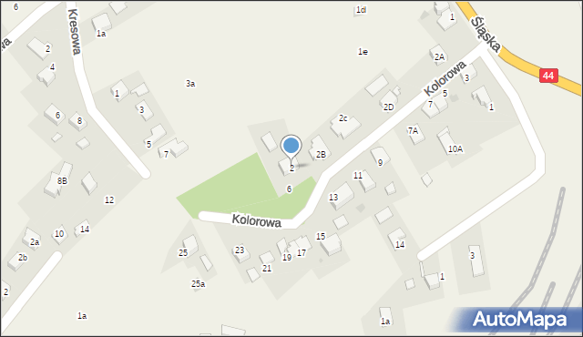 Babice, Kolorowa, 2, mapa Babice