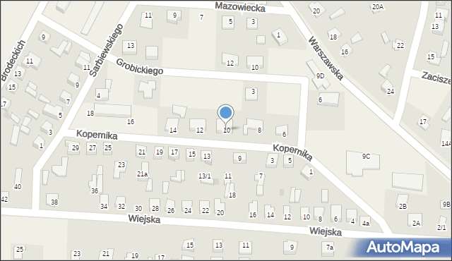 Baboszewo, Kopernika Mikołaja, 10, mapa Baboszewo