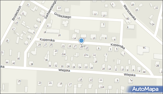 Baboszewo, Kopernika Mikołaja, 15, mapa Baboszewo