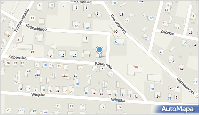 Baboszewo, Kopernika Mikołaja, 6, mapa Baboszewo