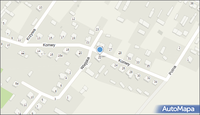 Baranowo, Konwy Stacha, 22, mapa Baranowo