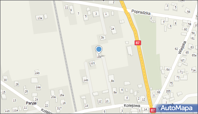 Barcice, Kolejowa, 10c, mapa Barcice