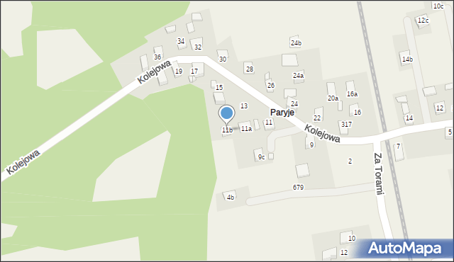 Barcice, Kolejowa, 11b, mapa Barcice