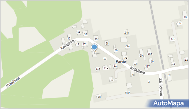 Barcice, Kolejowa, 15a, mapa Barcice