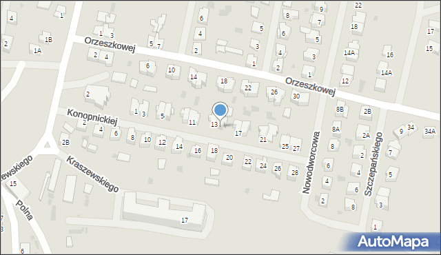 Barczewo, Konopnickiej Marii, 15, mapa Barczewo