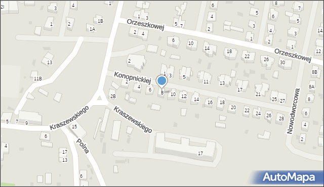 Barczewo, Konopnickiej Marii, 8, mapa Barczewo