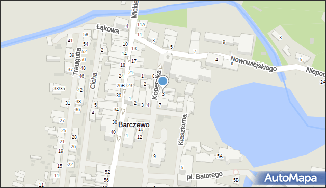 Barczewo, Kopernika Mikołaja, 3, mapa Barczewo
