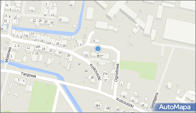 Barczewo, Kościuszki Tadeusza, gen., 35, mapa Barczewo