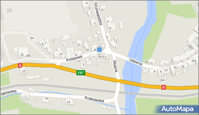 Bardo, Kolejowa, 5, mapa Bardo