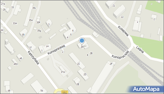 Bartoszyce, Konopnickiej Marii, 2A, mapa Bartoszyce