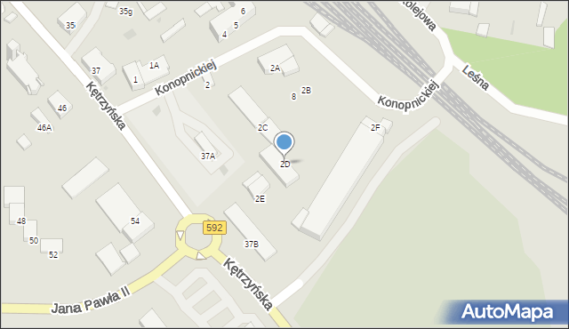 Bartoszyce, Konopnickiej Marii, 2D, mapa Bartoszyce