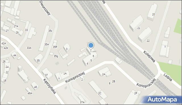 Bartoszyce, Konopnickiej Marii, 7, mapa Bartoszyce