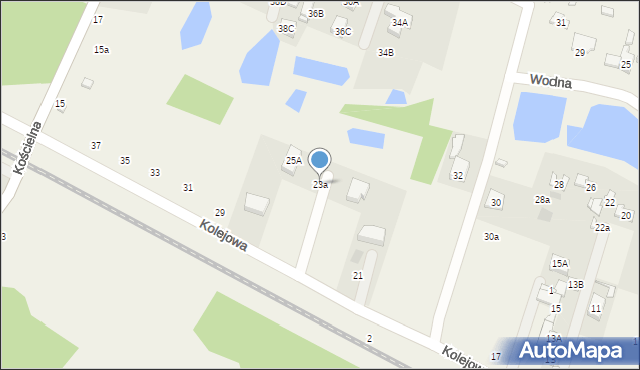 Bedoń Przykościelny, Kolejowa, 23a, mapa Bedoń Przykościelny