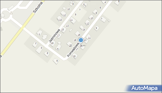 Belsk Duży, Konwaliowa, 15, mapa Belsk Duży