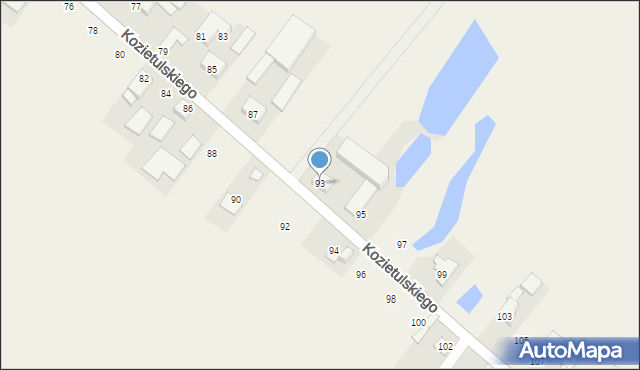 Belsk Duży, Kozietulskiego Jana Leona, płk., 93, mapa Belsk Duży